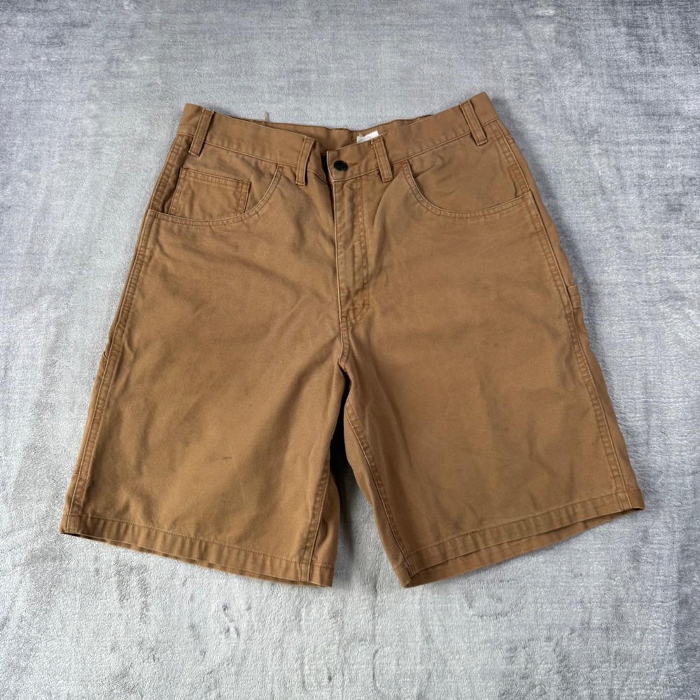 Berne Shorts Mens 34 Brown Duck Carpenter Canvas Utility Workwear S1065BDR